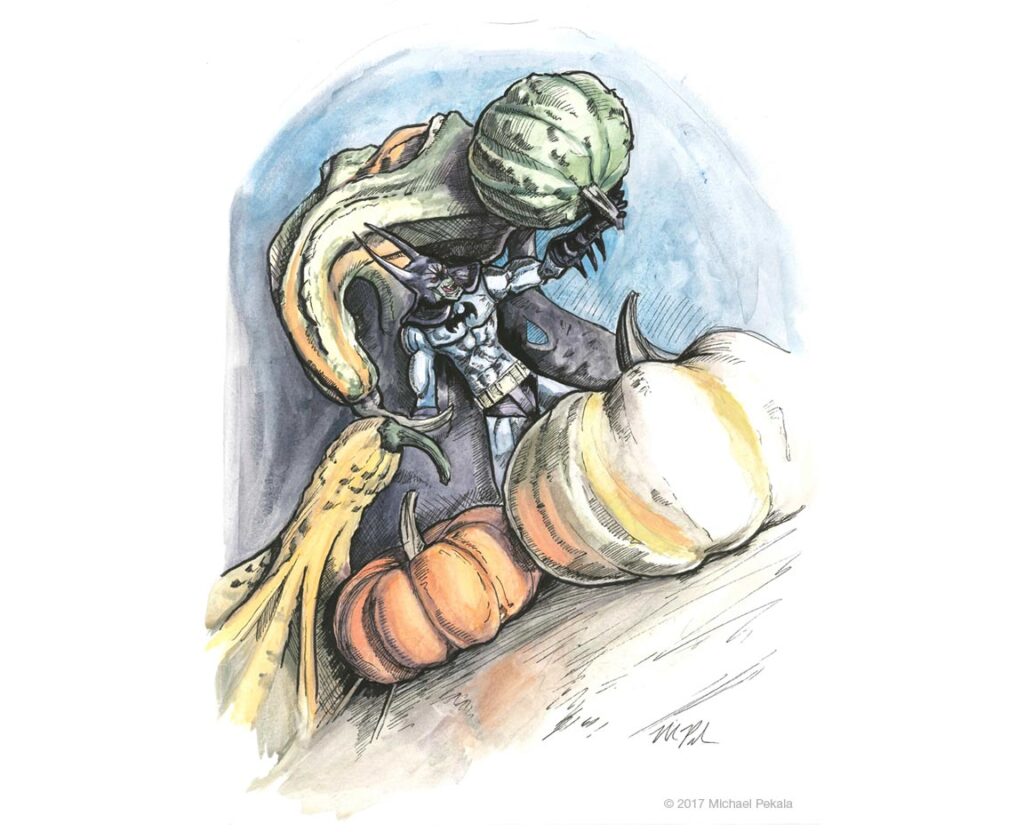 Vampire Batman and the Gourds
