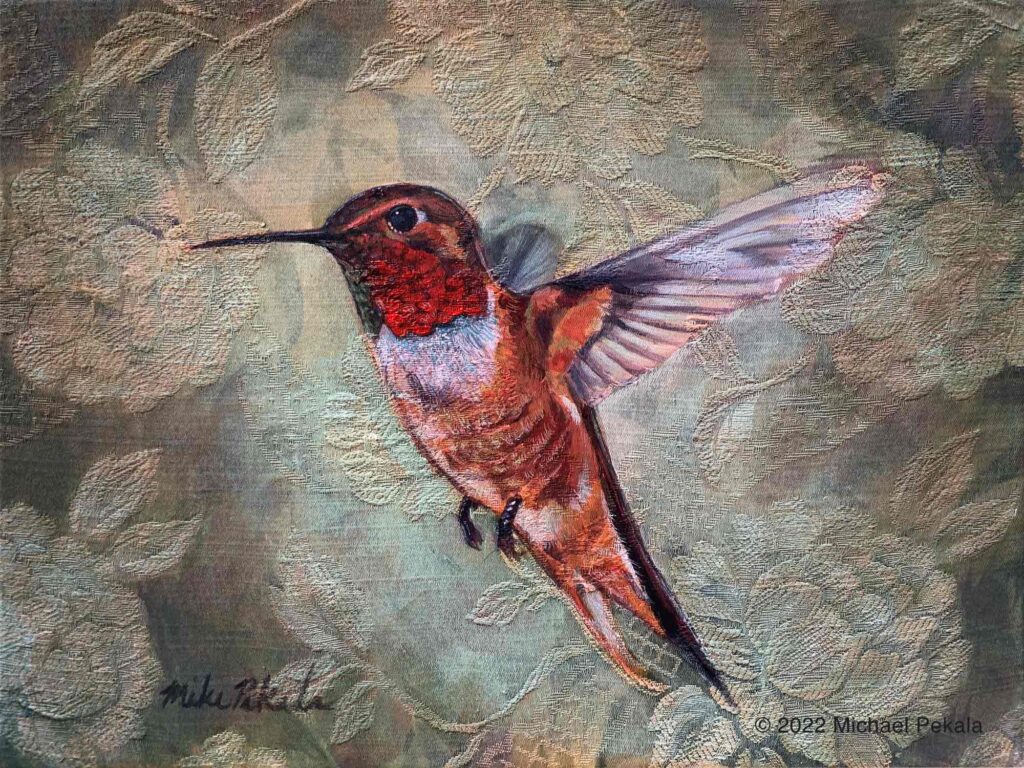 Hummingbird and Flowers #8