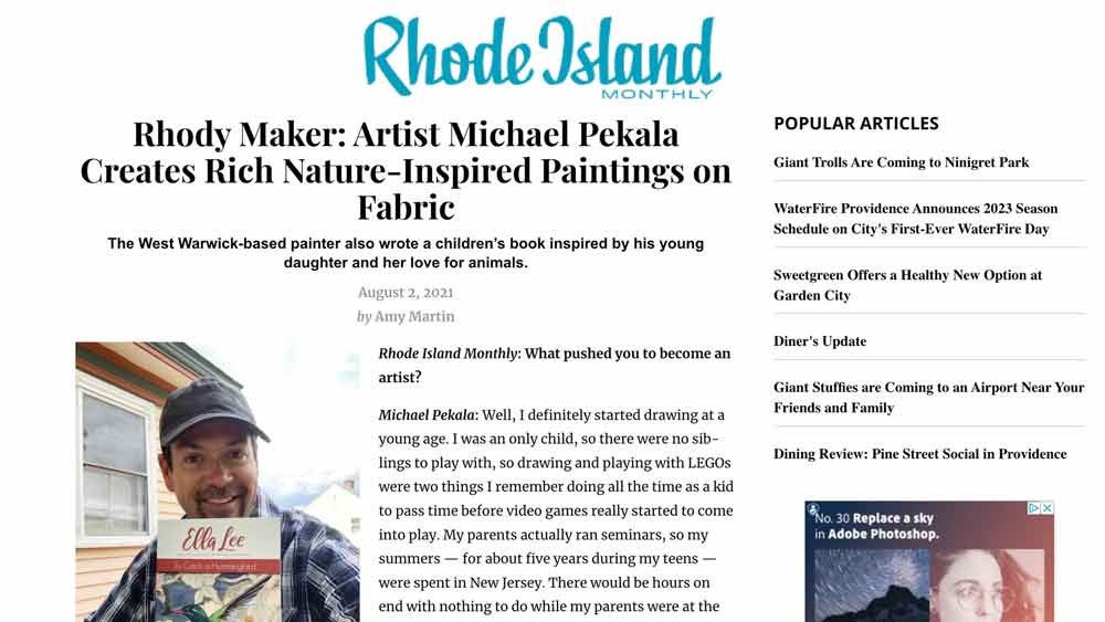 Interview with Rhode Island monthly