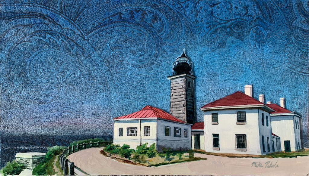 Beavertail Lighthouse Painting